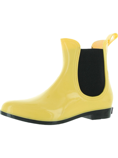 Shop Seven7 Dover Womens Ankle Pull On Rain Boots In Yellow