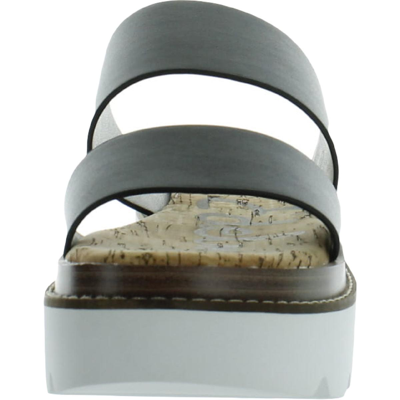 Shop Sam Edelman Raul Womens Open Toe Slip On Flatform Sandals In Multi