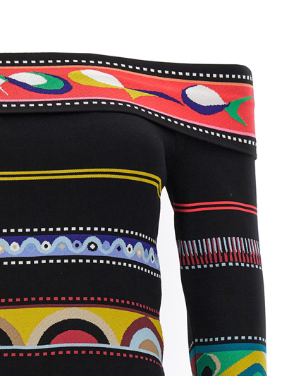 Shop Emilio Pucci Jacquard Patterned Top In Multicolor