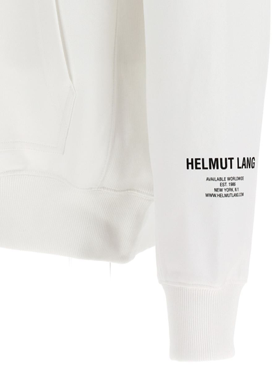 Shop Helmut Lang 'photo 2' Hoodie In White