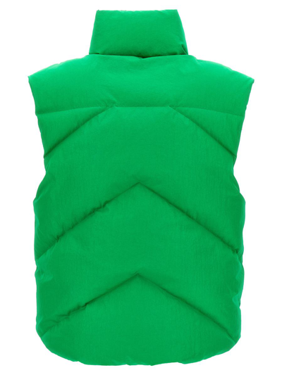 Shop Karl Lagerfeld Padded Vest In Green
