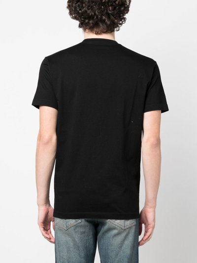 Shop Dsquared2 Pixel-print Short-sleeve T-shirt In Black