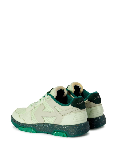 Shop Off-white Slim Out Of Office Sneakers In Green