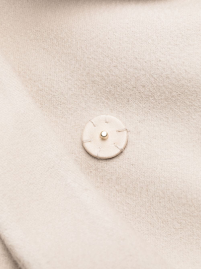 Herno Hooded Virgin-wool Coat In Neutrals