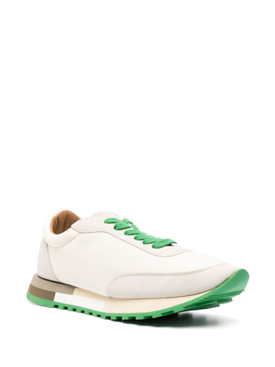 The Row Owen Color-block Mesh And Suede Sneakers In White
