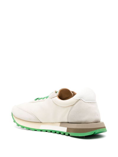 The Row Owen Color-block Mesh And Suede Sneakers In White