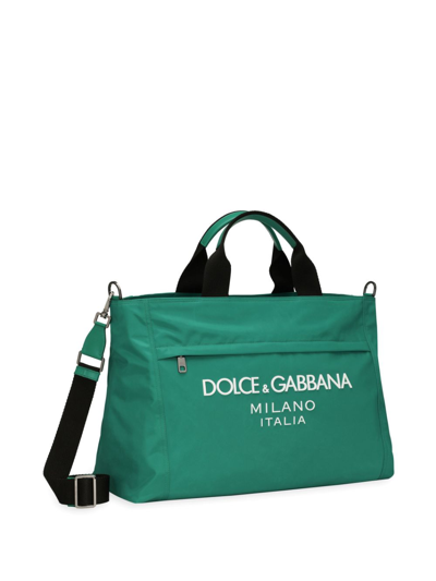 Shop Dolce & Gabbana Logo-detail Shoulder Bag In Green