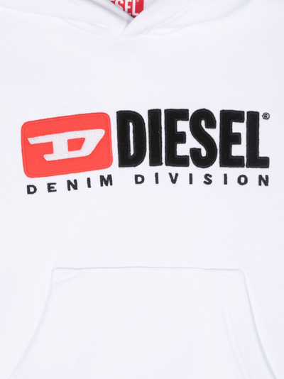 Diesel Cotton Sweatshirt In White