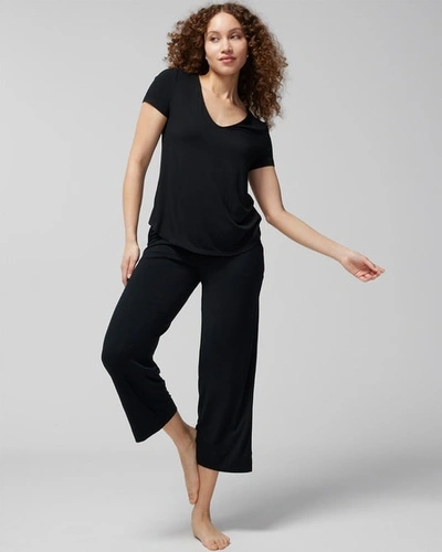 Soma Cool Nights Short Sleeve Tee In Nightfall Navy Blue
