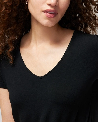 Soma Cool Nights Short Sleeve Tee In Black