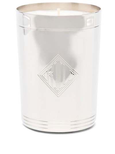 Shop Ralph Lauren Silver-tone Rhinelander Logo-debossed Candle