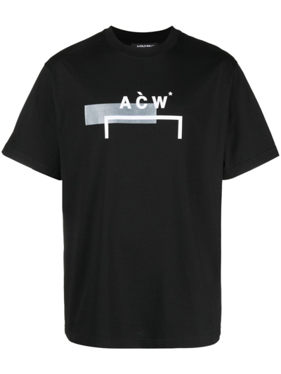 Shop A-cold-wall* Logo Print Cotton T-shirt - Men's - Cotton In Black