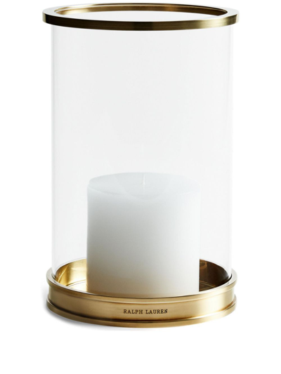 Shop Ralph Lauren Gold-tone Modern Brass Large Hurricane In White