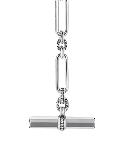 Shop David Yurman Women's Lexington Sterling Silver & Diamond Toggle Necklace