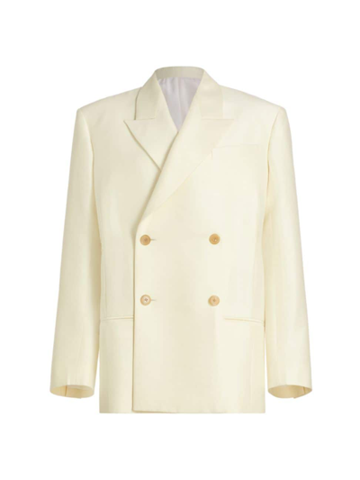 Shop The Row Women's Cosima Double-breasted Jacket In Pale Moon