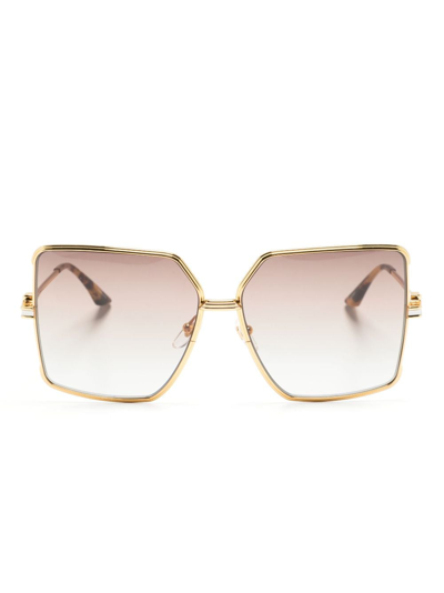 Casablanca Square-frame Sunglasses In Gold