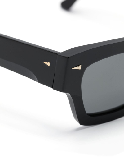 Shop Ahlem Magenta Rectangle-frame Sunglasses In Black