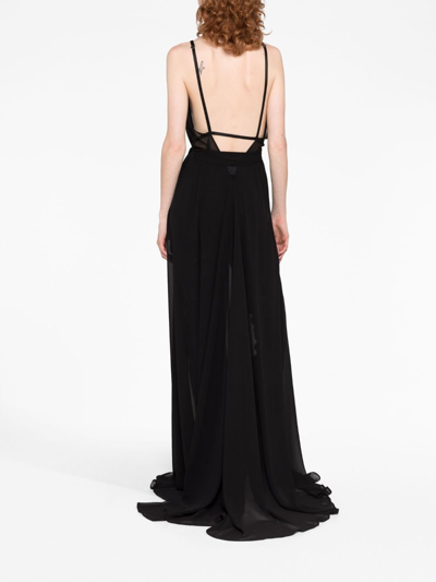 Alchemy V-neck Maxi Dress In Black