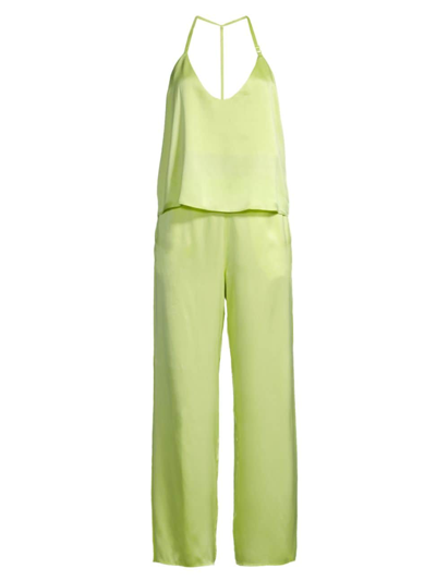 Shop Lunya Women's Washable Silk Cami & Pants Set In Boundless Lime