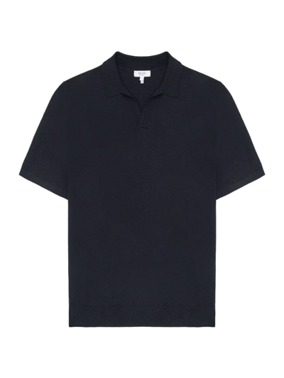 Shop Reiss Men's Duchie Wool Polo Shirt In Navy