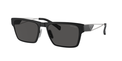 Shop Prada Man Sunglasses Pr 71zs In Dark Grey