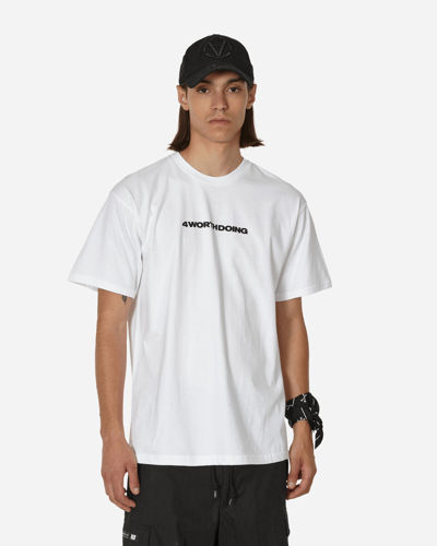 Shop 4 Worth Doing 4x2 T-shirt In White