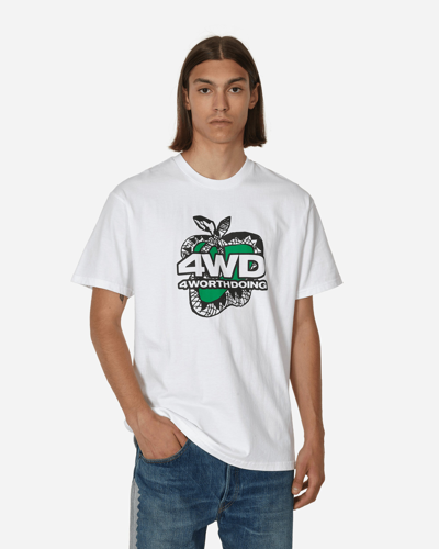 Shop 4 Worth Doing Snake City T-shirt In White