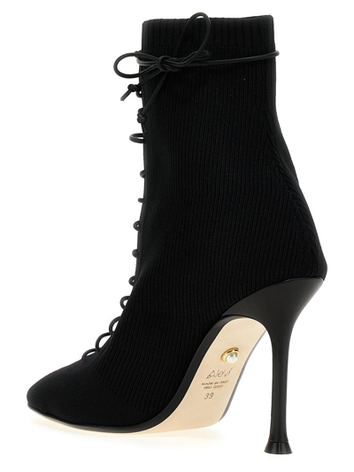 Shop Alevì 'love' Ankle Boots In Black
