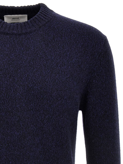 Shop Ami Alexandre Mattiussi Ami Paris 'ami De Coeur' Sweater In Blue