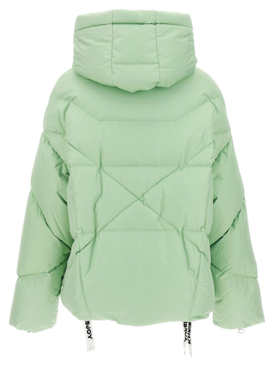 Shop Khrisjoy 'chris Iconic' Down Jacket In Green