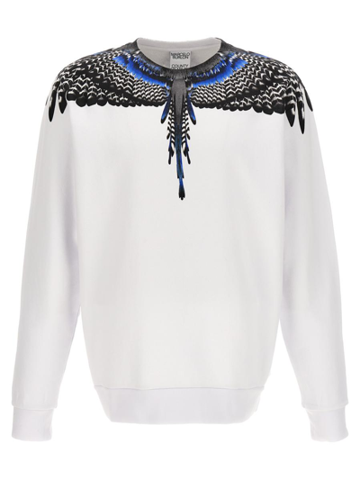 Shop Marcelo Burlon County Of Milan 'wings' Hoodie In White
