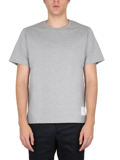 Shop Thom Browne Cotton T-shirt In Grigio