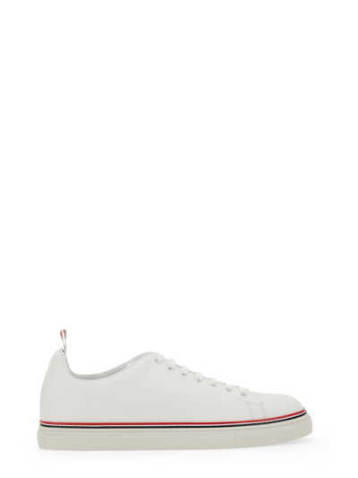 Shop Thom Browne Tennis Sneaker In Bianco