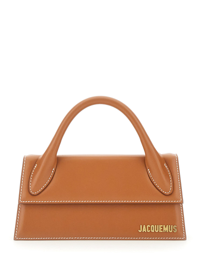 Shop Jacquemus La Chiquito Long Bag In Marrone