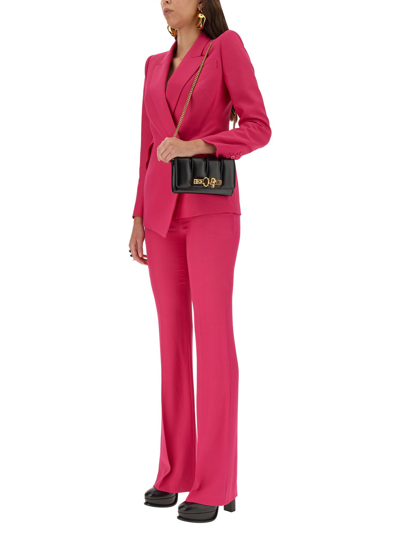 Shop Alexander Mcqueen Jacket With Asymmetrical Hem In Rosa