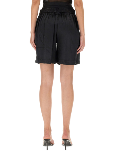 Shop Alexander Wang Layered Boxer Shorts In Nero