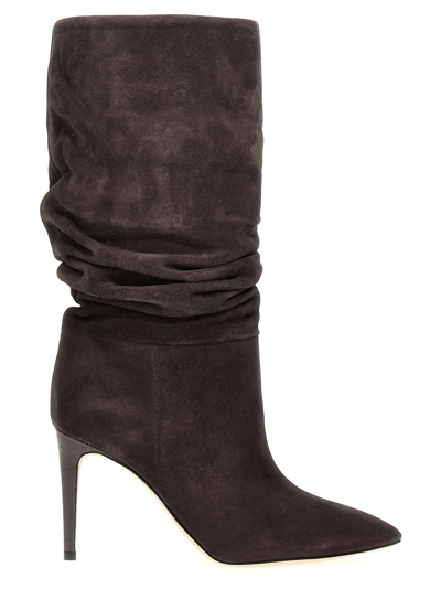 Shop Paris Texas Slouchy Boots In Gray