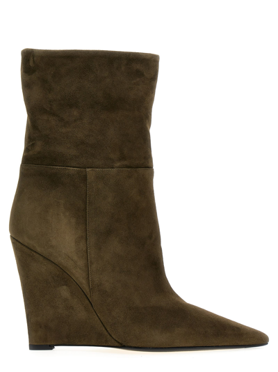 Shop Alevì Bay Ankle Boots In Green