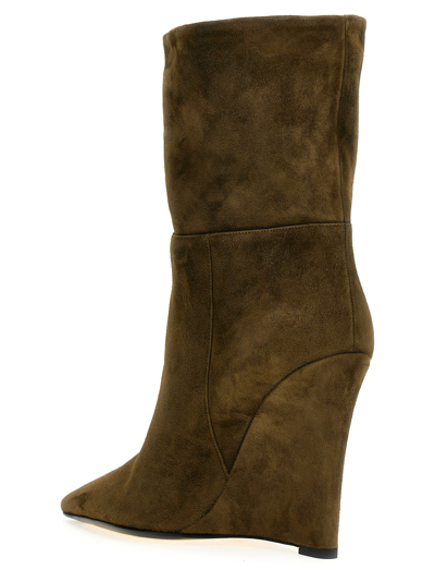 Shop Alevì Bay Ankle Boots In Green