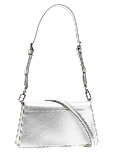 Shop Furla Zoe Mini Shoulder Bag In Silver