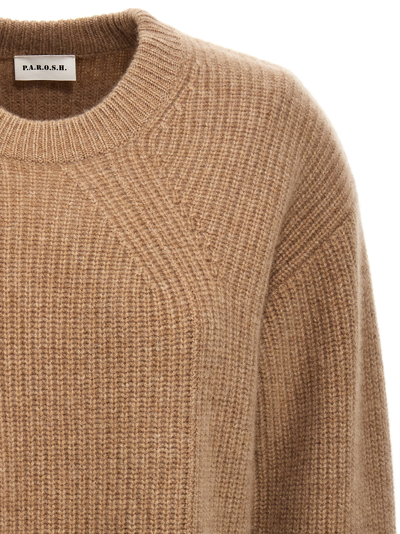 Shop P.a.r.o.s.h Cashmere Sweater In Beige