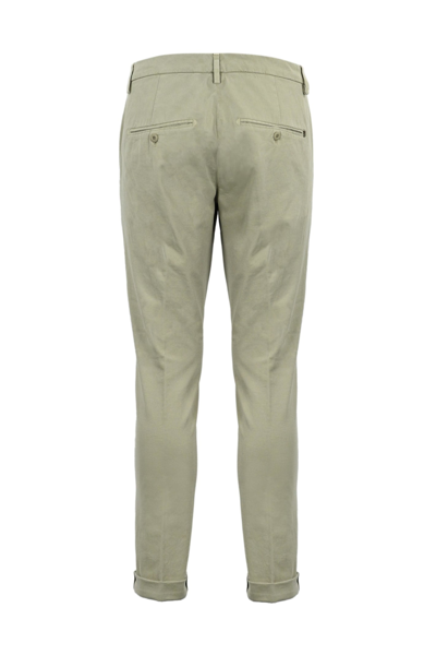 Shop Dondup Gaubert Beige Trousers In Stretch Cotton