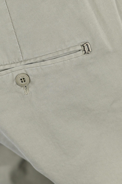 Shop Dondup Gaubert Beige Trousers In Stretch Cotton