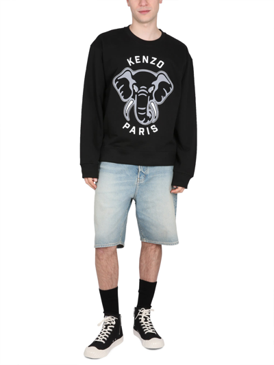Shop Kenzo Sweatshirt With Logo In Nero