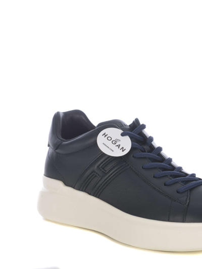 Shop Hogan H580 Lace-up Sneakers In Blue