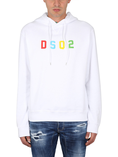 Shop Dsquared2 Cool Fit Sweatshirt In Bianco