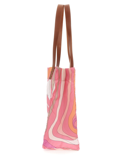 Shop Emilio Pucci Patterned Tote Bag In Rosa