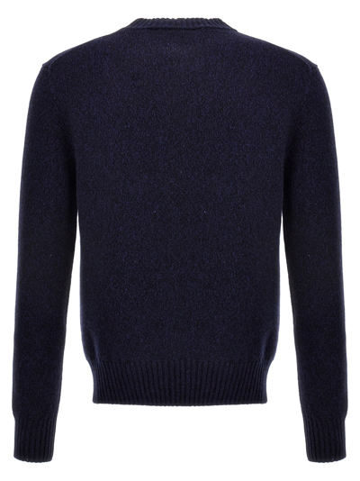 Shop Ami Alexandre Mattiussi Ami De Coeur Sweater In Blue