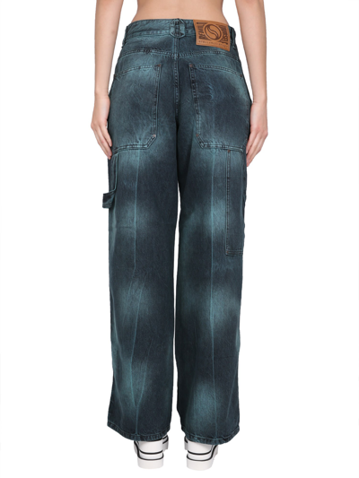 Shop Stella Mccartney Jeans Workwear In Verde