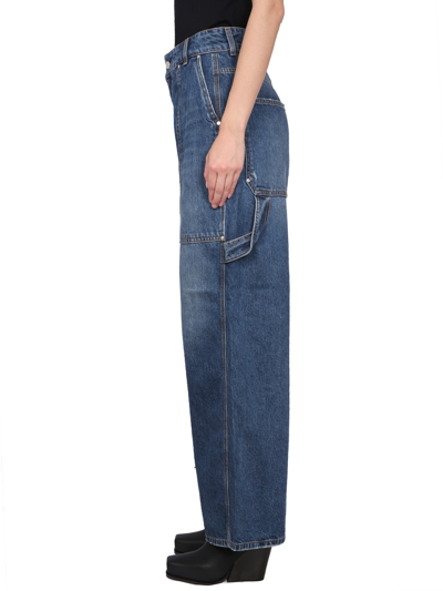 Shop Stella Mccartney Jeans Workwear In Blu